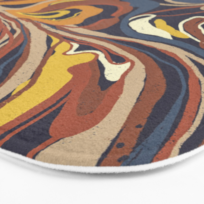 Retro marble #3 Bath Mat Gallery Image 3