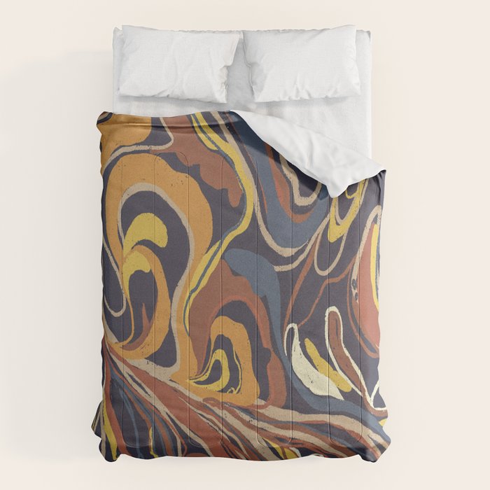 Retro marble #3 Comforter Gallery Image 1