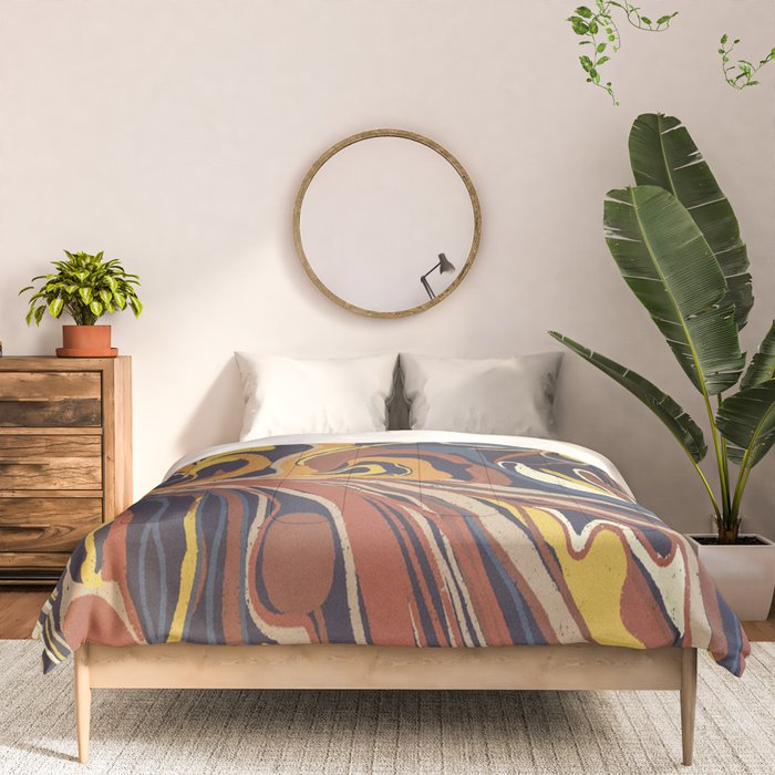 Retro marble #3 Comforter Gallery Image 3