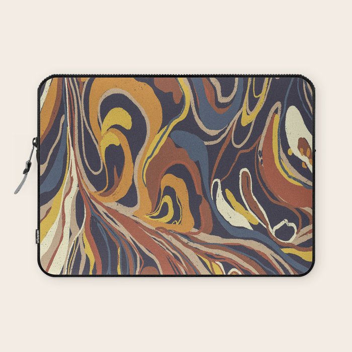 Retro marble #3 Laptop Sleeve Gallery Image 1