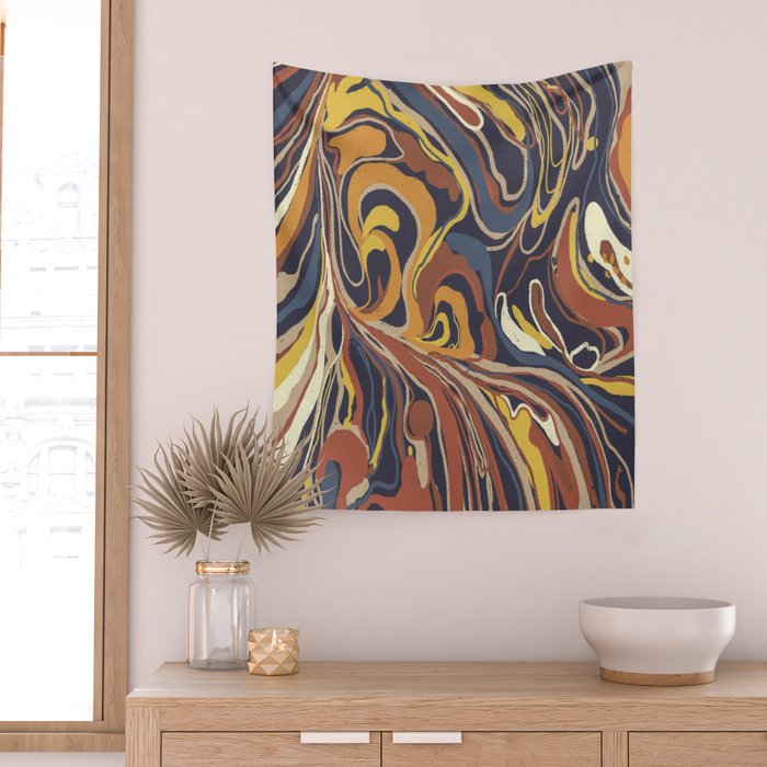 Retro marble #3 Wall Tapestry Gallery Image 2