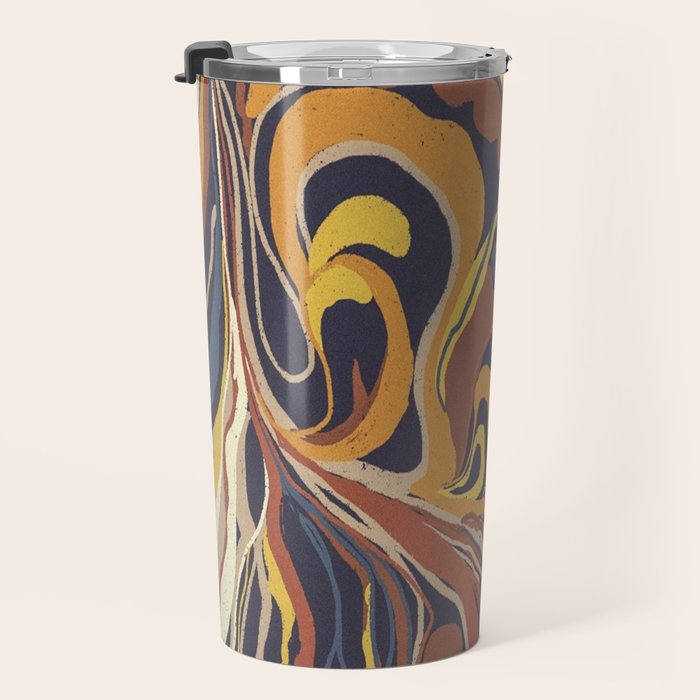Retro marble #3 Travel Mug Gallery Image 3