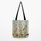 Colorful building Facade in Hong Kong - pastel color - Basketball court, Hongkong Tote Bag Gallery Image 2