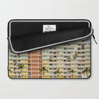 Colorful building Facade in Hong Kong - pastel color - Basketball court, Hongkong Laptop Sleeve Gallery Image 2