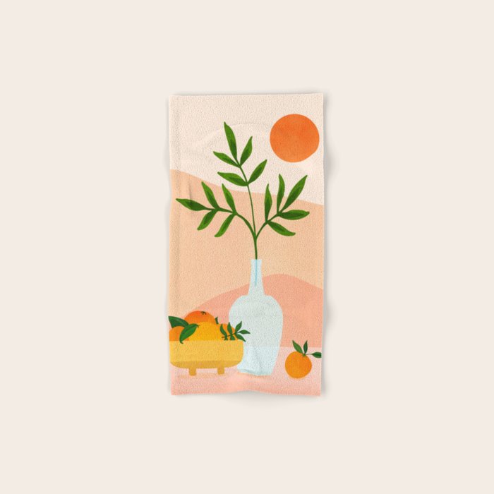 Summer Daze Botanical Still Life Bath Towel Gallery Image 1