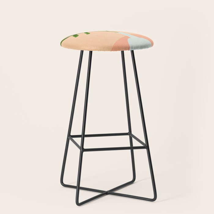Summer Daze Botanical Still Life Stool Gallery Image 1