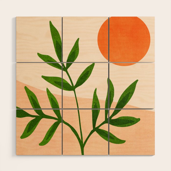 Summer Daze Botanical Still Life Wood Wall Art Gallery Image 1