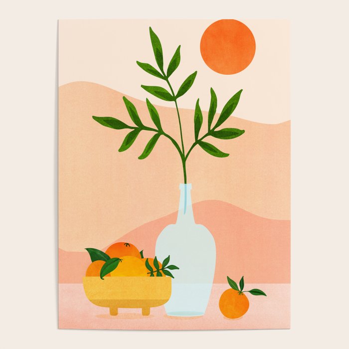 Summer Daze Botanical Still Life Poster Gallery Image 1