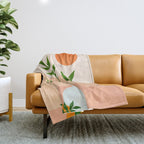 Summer Daze Botanical Still Life Throw Blanket Gallery Image 1