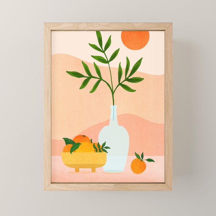 Summer Daze Botanical Still Life Mini Art Print Gallery Image 1