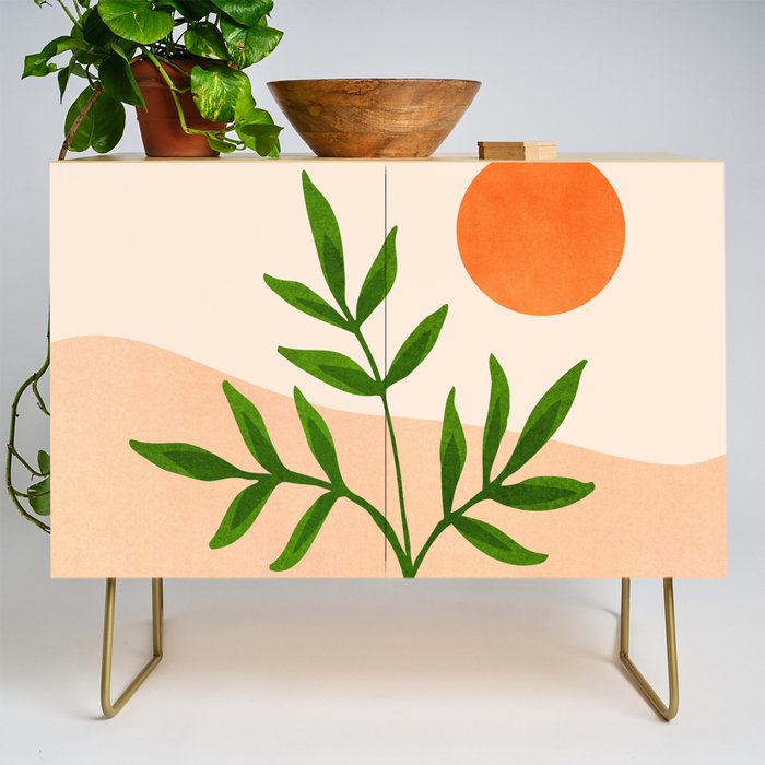 Summer Daze Botanical Still Life Credenza Gallery Image 1