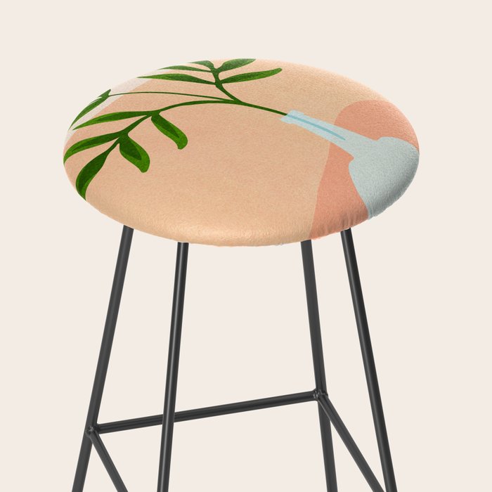 Summer Daze Botanical Still Life Stool Gallery Image 2