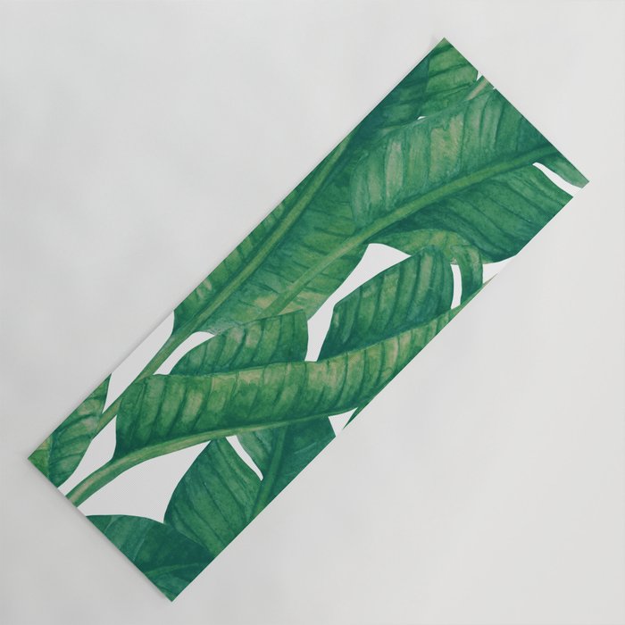 Jungle Leaves Tropical Botanical Yoga Mat Gallery Image 1
