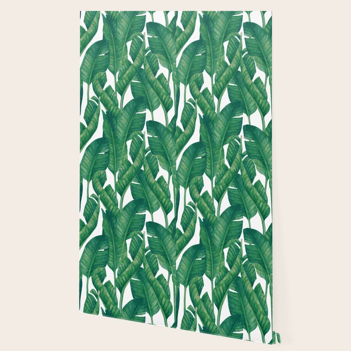 Jungle Leaves Tropical Botanical Wallpaper Gallery Image 2