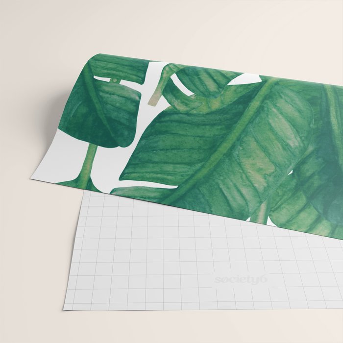 Jungle Leaves Tropical Botanical Wrapping Paper Gallery Image 2