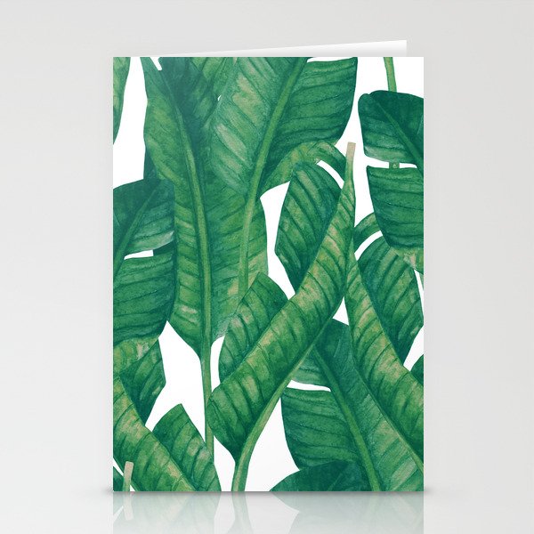 Jungle Leaves Tropical Botanical Stationery Card Gallery Image 1