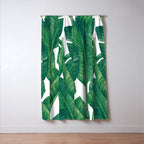 Jungle Leaves Tropical Botanical Window Curtain Gallery Image 3