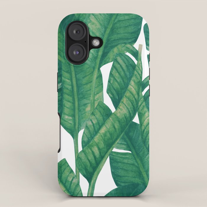 Jungle Leaves Tropical Botanical iPhone Case Gallery Image 1