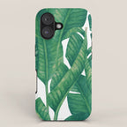 Jungle Leaves Tropical Botanical iPhone Case Gallery Image 1