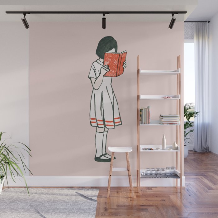 Avid reader Wall Mural Gallery Image 1