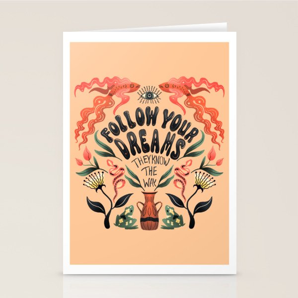 Follow Your Dreams They Know The Way Stationery Card Gallery Image 2