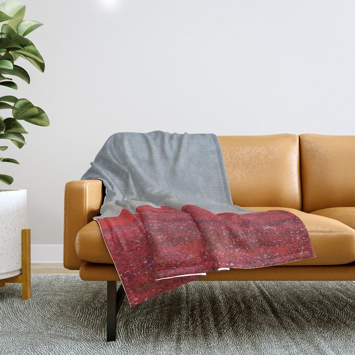 Everything was Red Throw Blanket Gallery Image 1