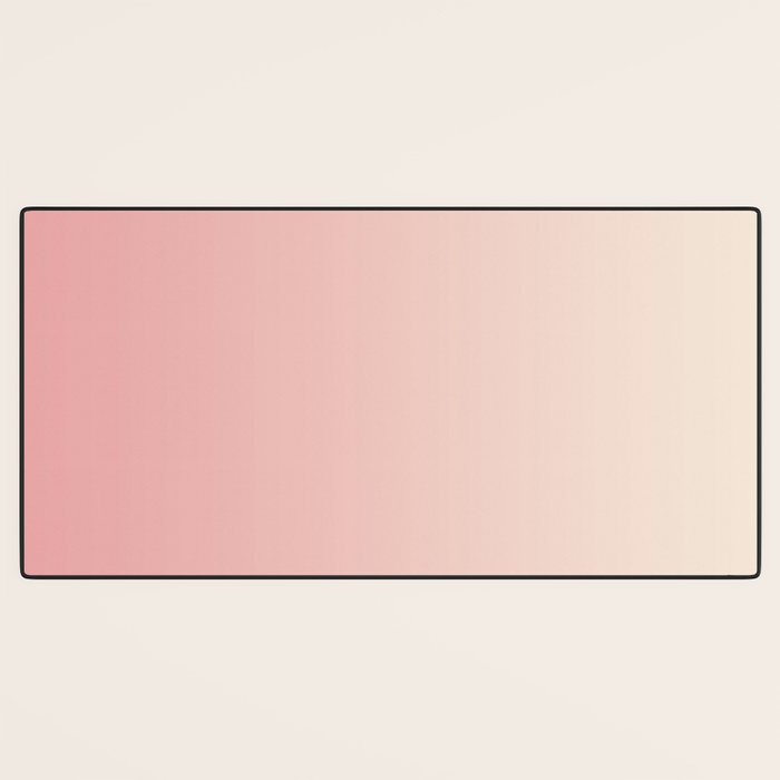 Pink Blush Ombre Desk Mat Gallery Image 3