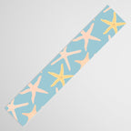 Vintage marine starfish sea animal pattern Table Runner Gallery Image 3