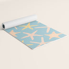 Vintage marine starfish sea animal pattern Yoga Mat Gallery Image 2