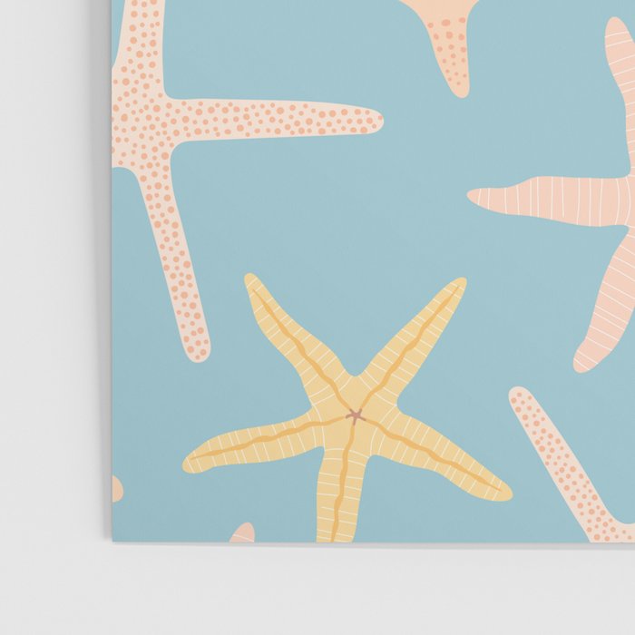 Vintage marine starfish sea animal pattern Poster Gallery Image 3
