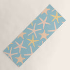 Vintage marine starfish sea animal pattern Yoga Mat Gallery Image 1