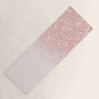 Elegant rose gold pink gradient glitter Yoga Mat Gallery Image 1