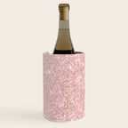 Elegant rose gold pink gradient glitter Wine Chiller Gallery Image 3