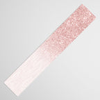 Elegant rose gold pink gradient glitter Table Runner Gallery Image 3