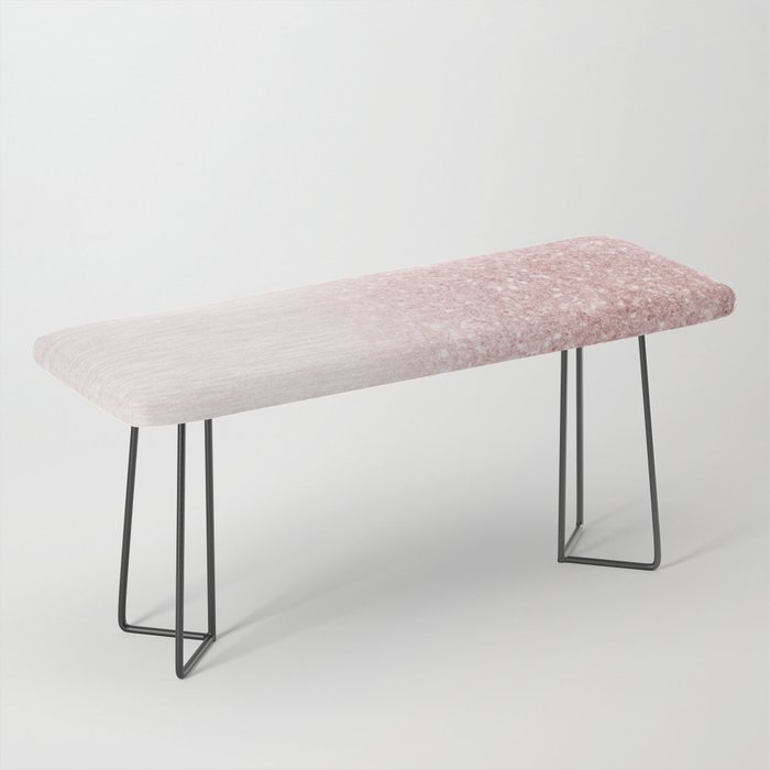 Elegant rose gold pink gradient glitter Bench Gallery Image 1