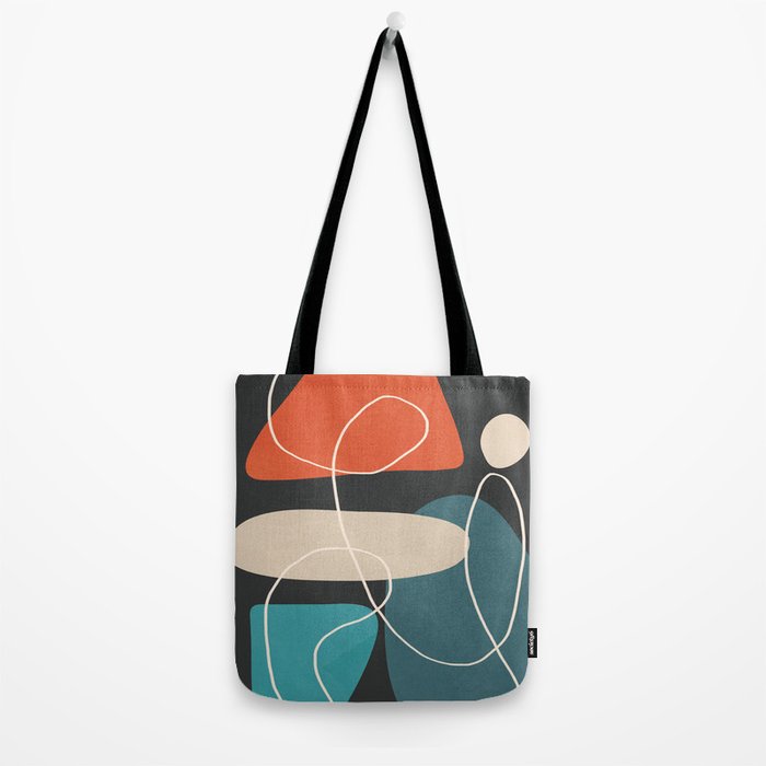 Minimal Colorful Abstract Shapes 4 Tote Bag Gallery Image 2