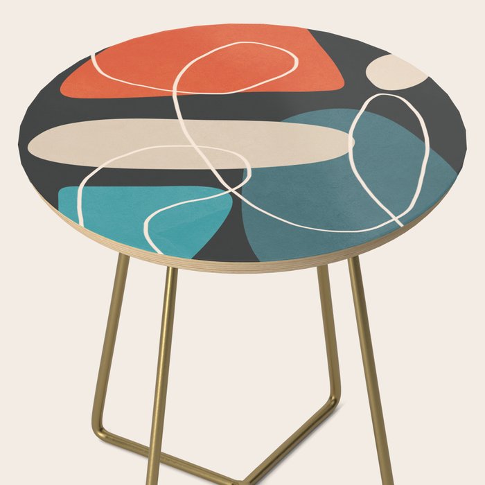 Minimal Colorful Abstract Shapes 4 Side Table Gallery Image 2