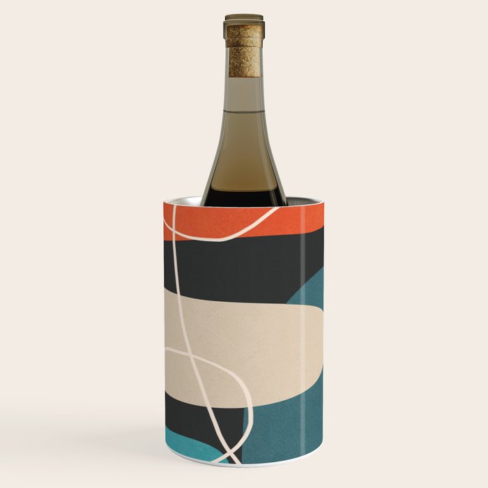 Minimal Colorful Abstract Shapes 4 Wine Chiller Gallery Image 1