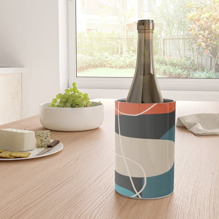Minimal Colorful Abstract Shapes 4 Wine Chiller Gallery Image 4