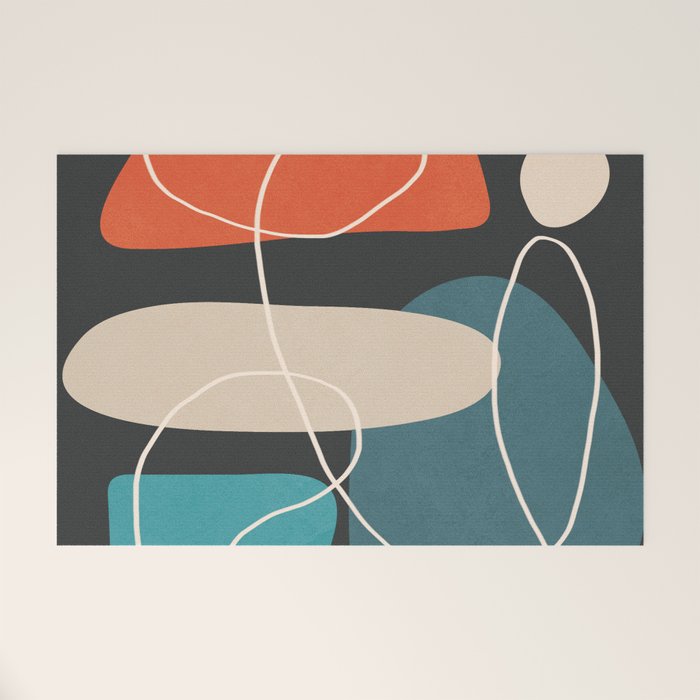 Minimal Colorful Abstract Shapes 4 Welcome Mat Gallery Image 1