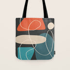 Minimal Colorful Abstract Shapes 4 Tote Bag Gallery Image 1