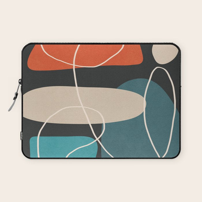 Minimal Colorful Abstract Shapes 4 Laptop Sleeve Gallery Image 1