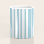 Classic Stripes XXXV - Sky Blue Coffee Mug Gallery Image 4