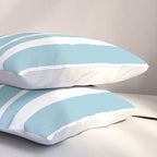 Classic Stripes XXXV - Sky Blue Pillow Sham Gallery Image 3