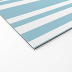 Classic Stripes XXXV - Sky Blue Welcome Mat Gallery Image 2