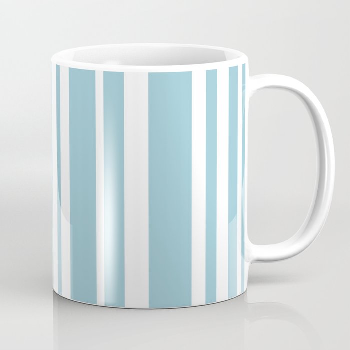 Classic Stripes XXXV - Sky Blue Coffee Mug Gallery Image 1