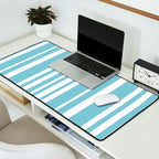 Classic Stripes XXXV - Sky Blue Desk Mat Gallery Image 2
