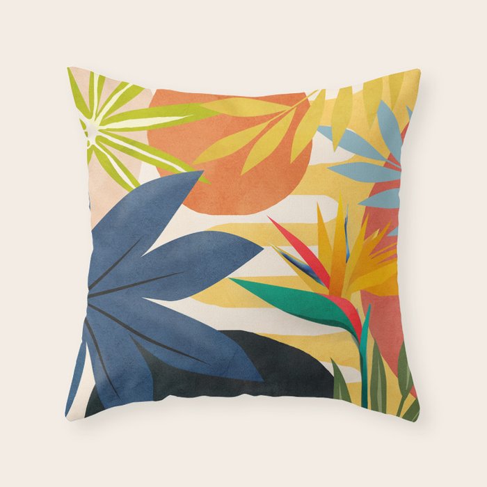 Garden in the Sunshine 7 Throw Pillow Gallery Image 1