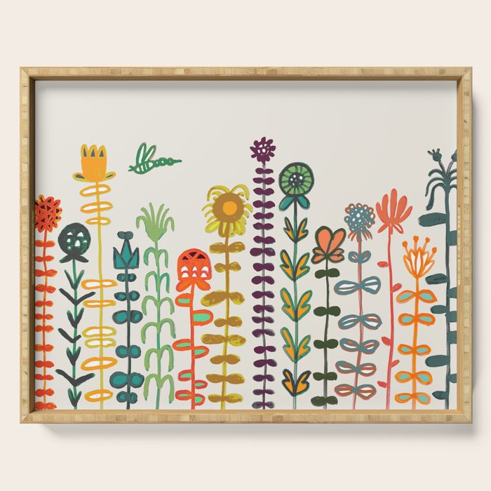Happy garden Serving Tray Gallery Image 1