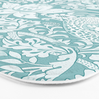 William Morris Strawberry Thief Aqua Teal Bath Mat Gallery Image 3